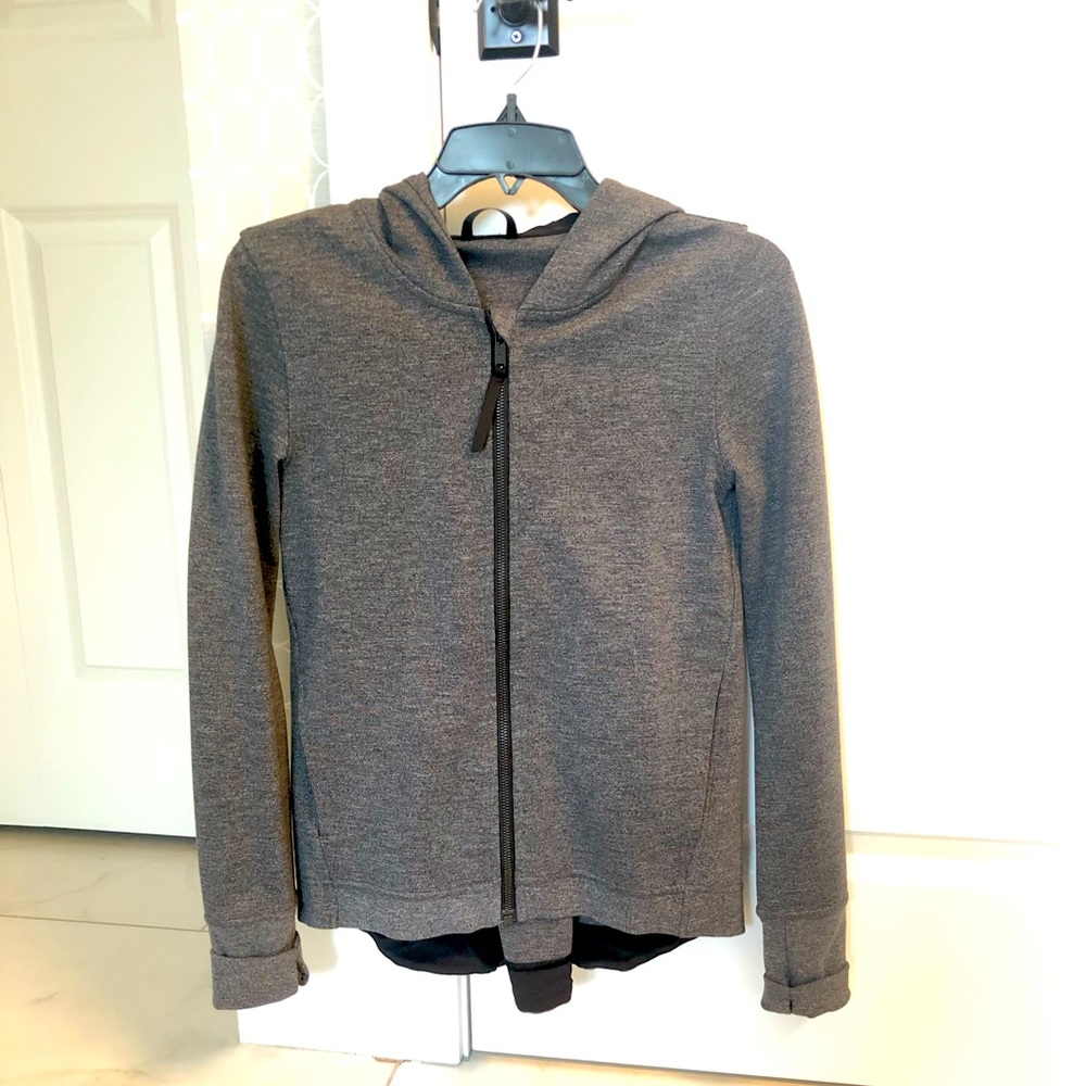 Lululemon Gray Hooded Jacket size 4